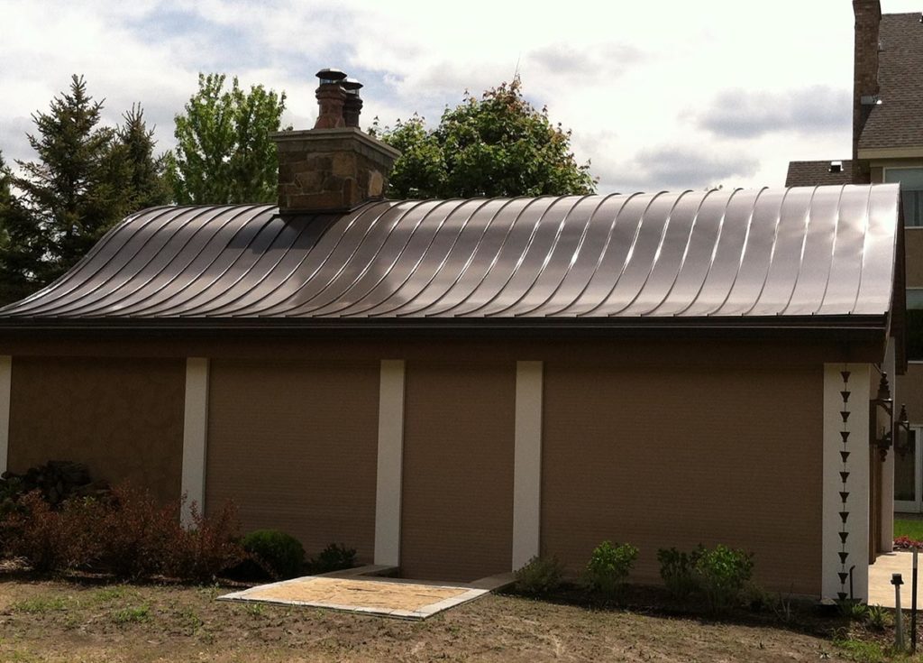 Pool House with Specialty Metal Roofing