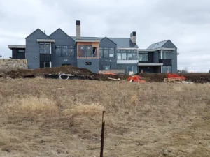 Black Metal Roof on a Custom Home from Minnesota Metal Exteriors